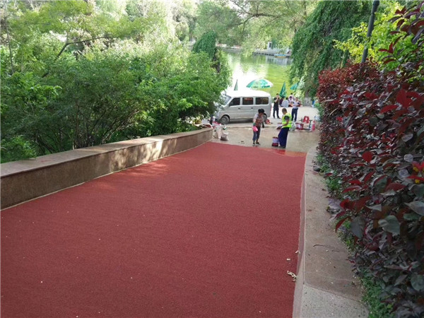 深圳彩色路面施工